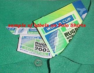 Offical tags on Polo Shirt