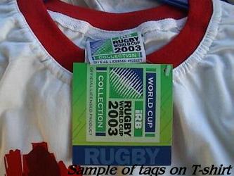 Offical tags on T-Shirt